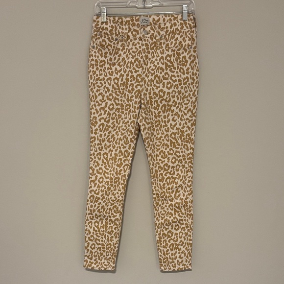 J. Crew 10inch high rise safari animal print denim size 27 - Picture 2 of 7